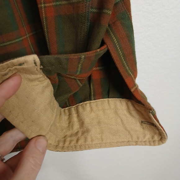Polo Ralph Lauren Brown Red Green Plaid Button Down 100% Cotton Size Medium - Picture 6 of 7
